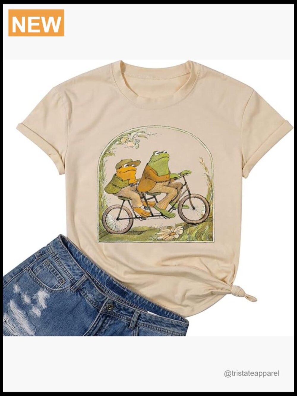 Classic Frog Book T-Shirt Funny Teacher Tee Vintage Graphic Top